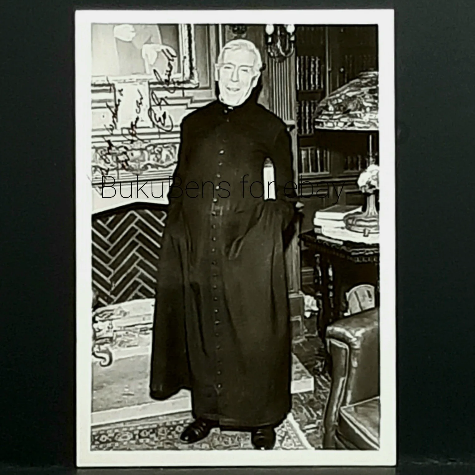 Leo G. Carroll — 1963 Hand Signed Photo of Actor Leo G. Carroll as Father Fitzgibbon Going My Way, изображение 2