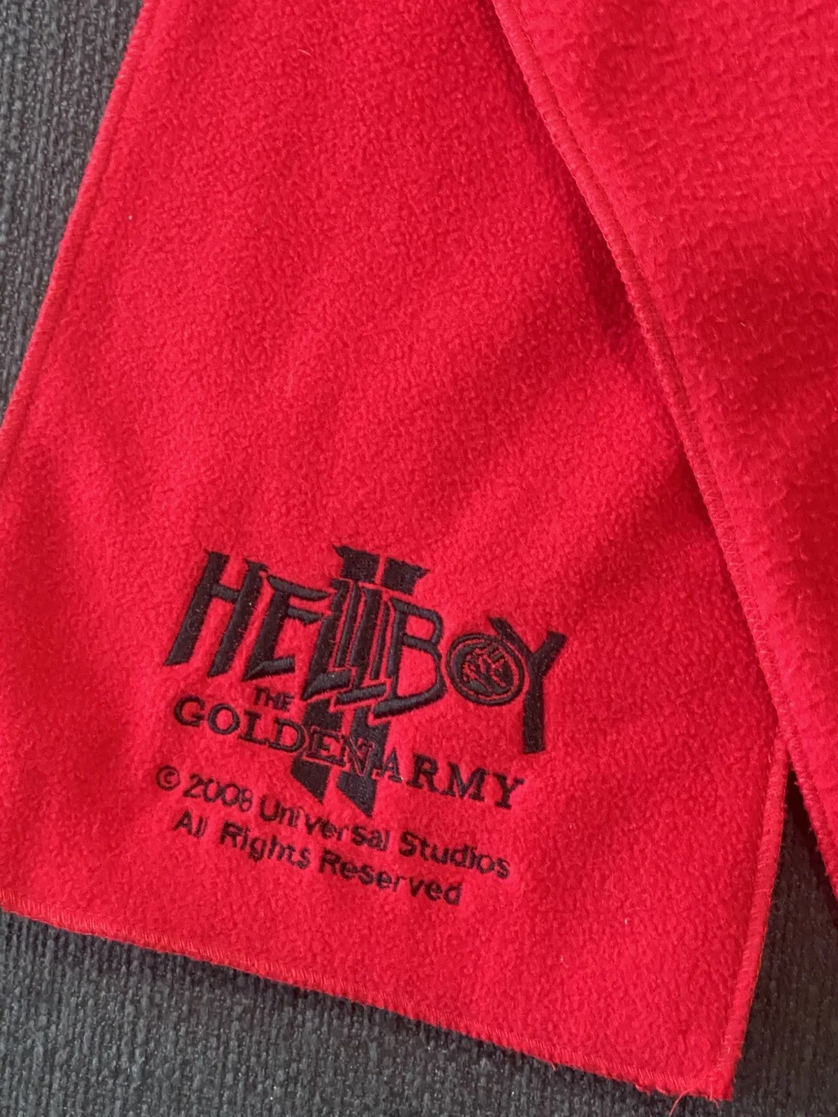 Red Hellboy Scarf Promo Hellboy 2 The Golden Army Movie Promo Rare Devil Tail, изображение 2