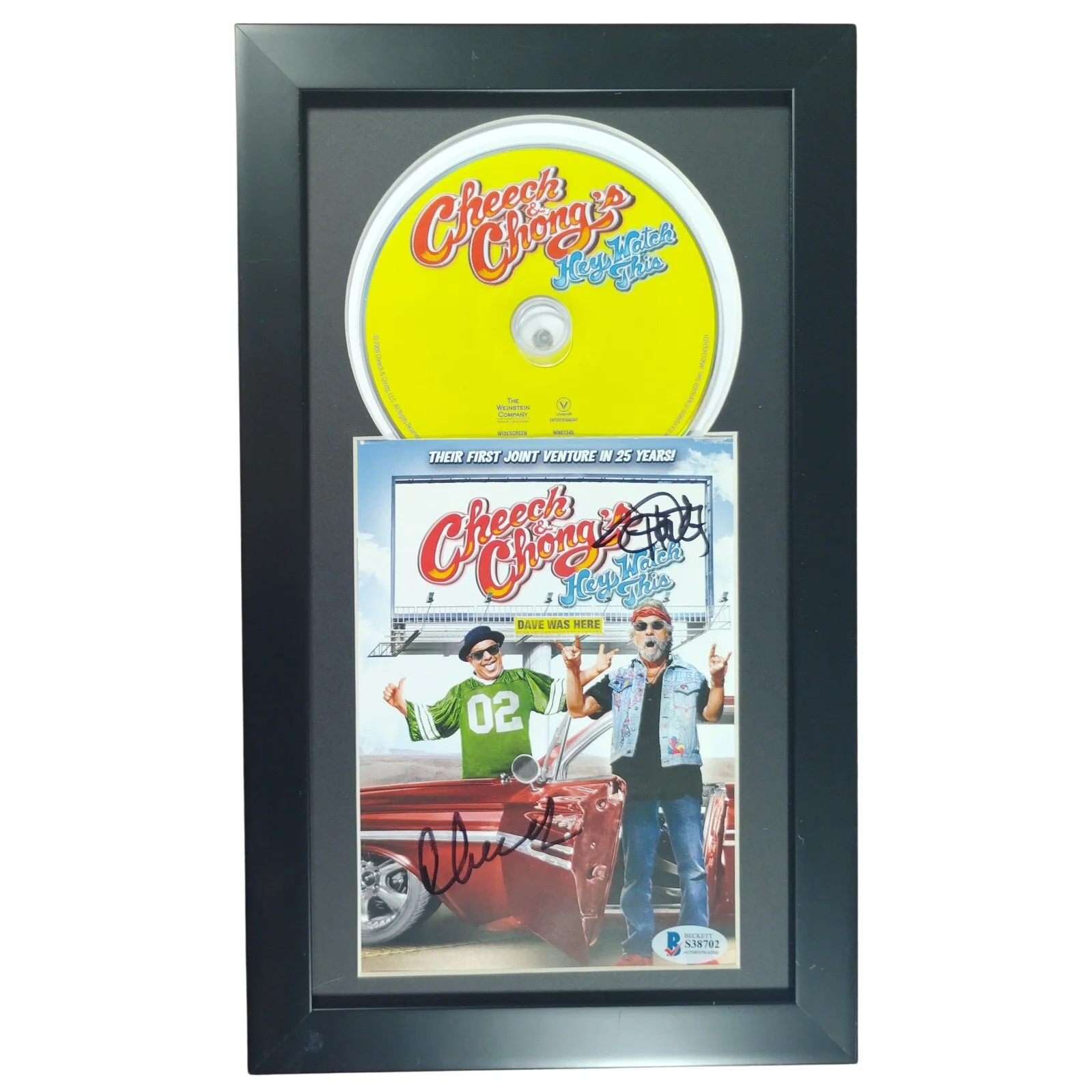 Cheech and Chong — Cheech and Chong Signed Hey Watch This DVD Movies Framed Beckett Tommy Autograph
