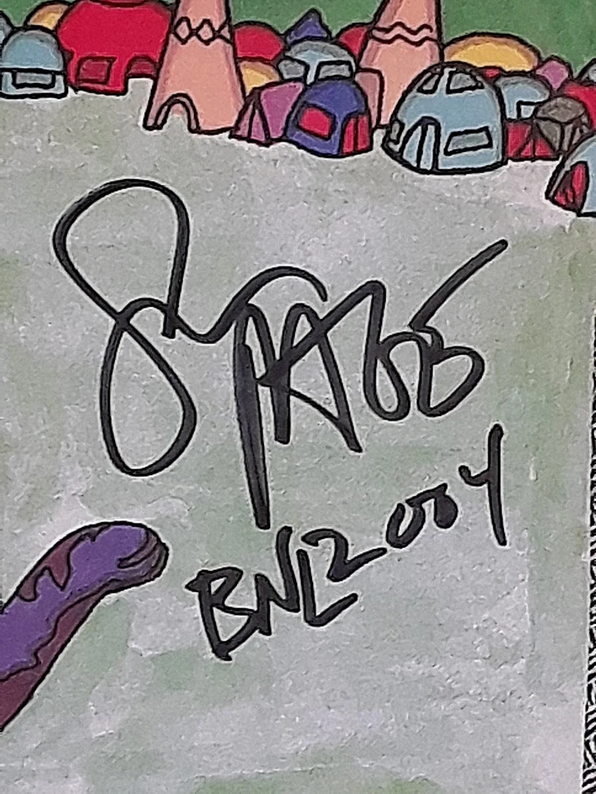 Autographed Barenaked Ladies STEVEN PAGE 2004 Rock the Earth Summer Tour Poster, изображение 2