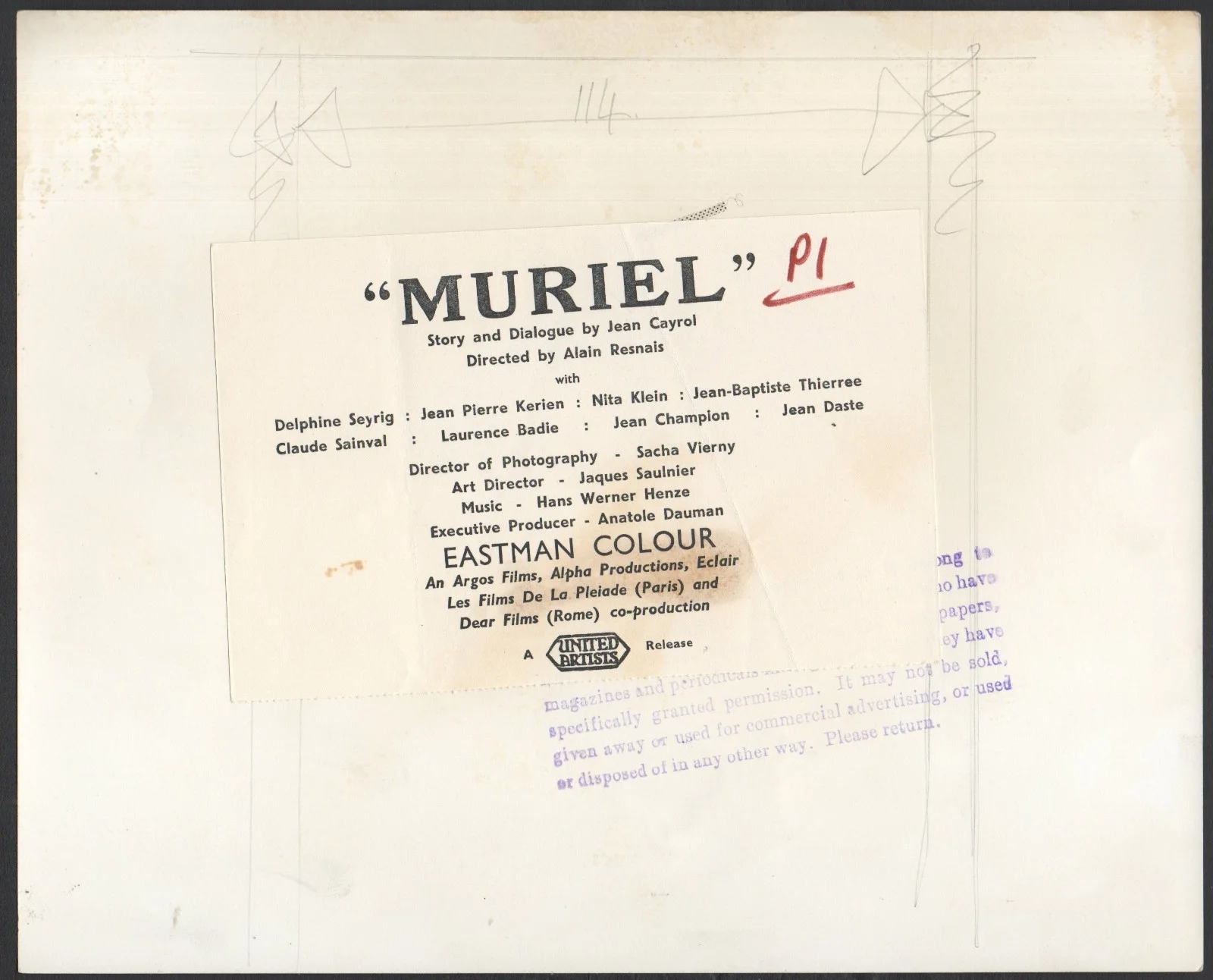 MURIEL 1963 Alain Resnais Delphine Seyrig, Jean-Pierre Kérien 2 10x8 STILLS, изображение 4