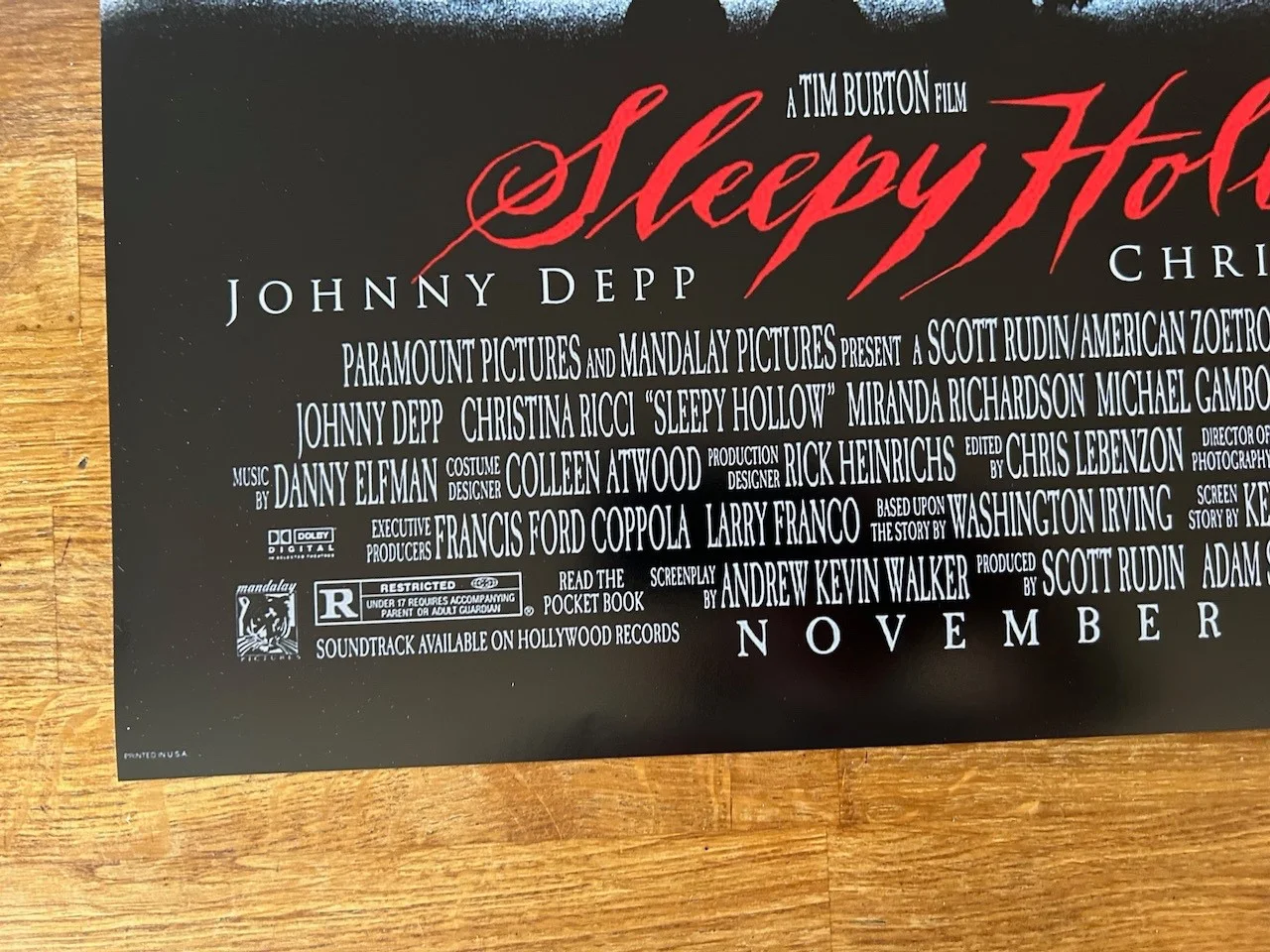 Poster Sleepy Hollow 430mm x 640mm (bit bigger than A2), изображение 5
