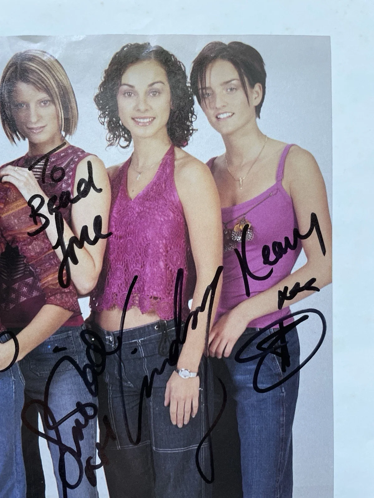 B*Witched Rare Pop Music Group Autograph Photo Pinup Signed, изображение 5