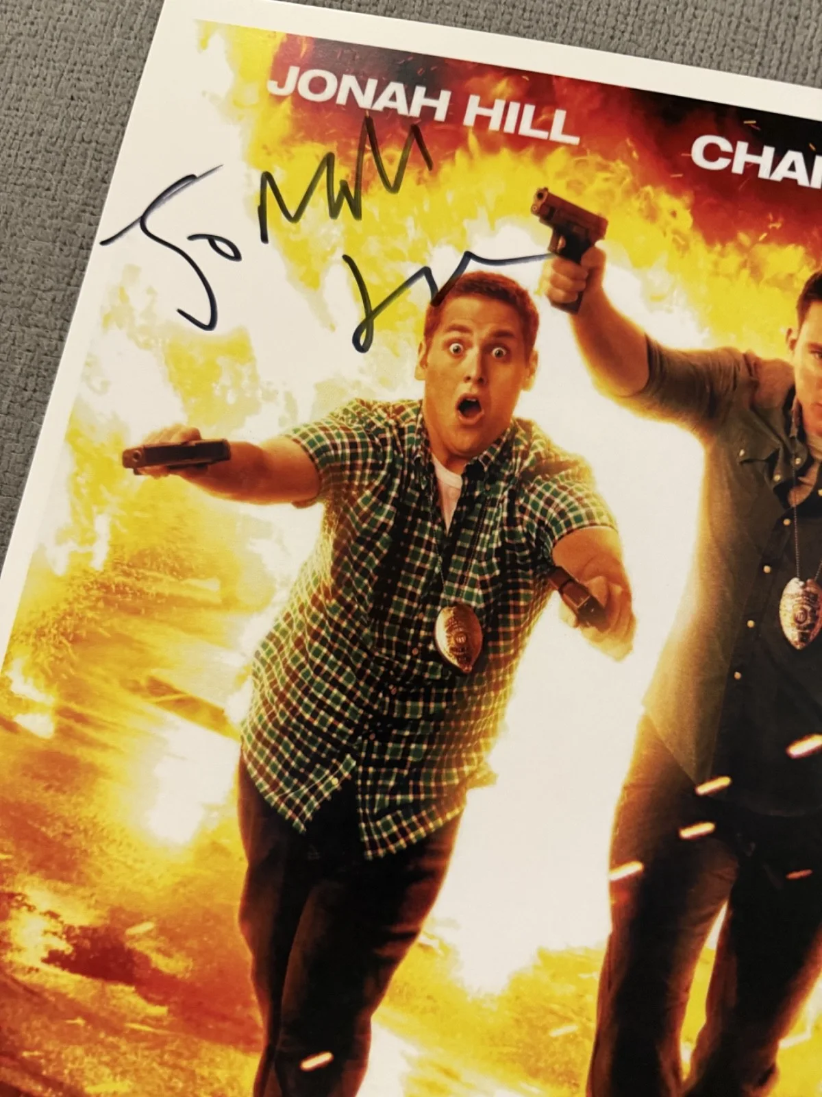 Channing Tatum, Jonah Hill, Ice Cube — 21 Jump Street Poster Hand Signed by Tatum, Hill & Ice Cube 11x17 w/COA, изображение 2