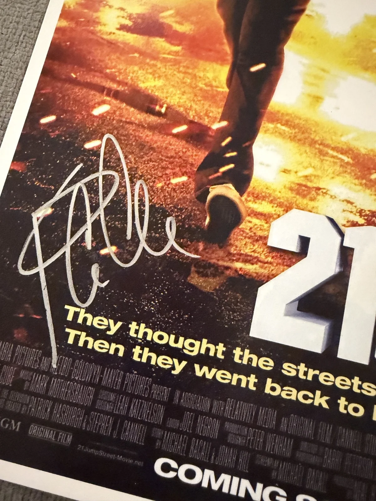 Channing Tatum, Jonah Hill, Ice Cube — 21 Jump Street Poster Hand Signed by Tatum, Hill & Ice Cube 11x17 w/COA, изображение 4
