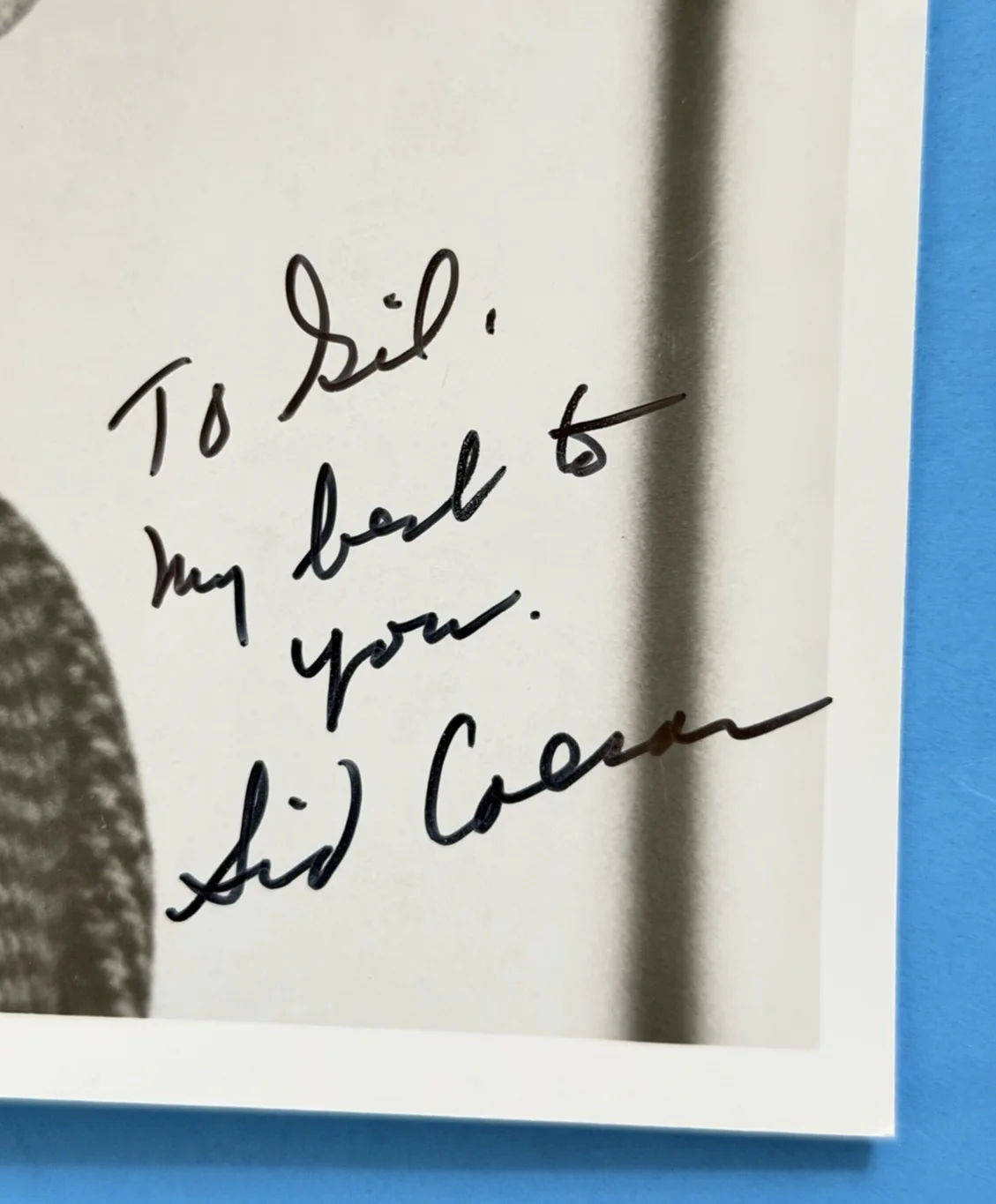 Sid Caesar — SID CAESAR ~ Signed/Autographed 8x10 Black and White Promo Photo ~ No COA, image 2