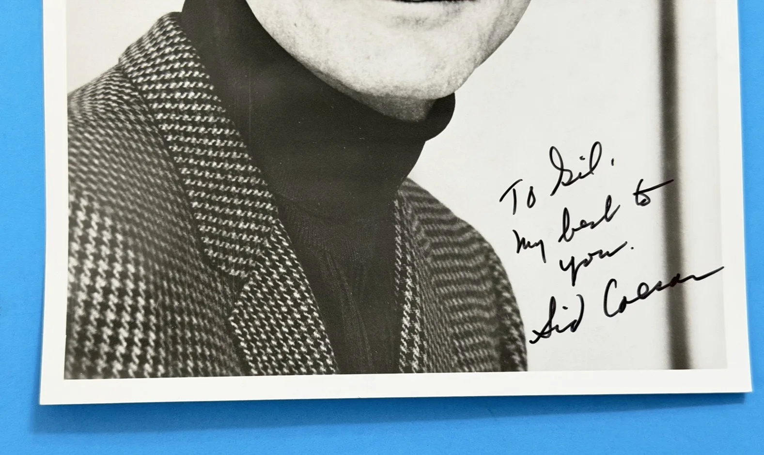 Sid Caesar — SID CAESAR ~ Signed/Autographed 8x10 Black and White Promo Photo ~ No COA, image 4