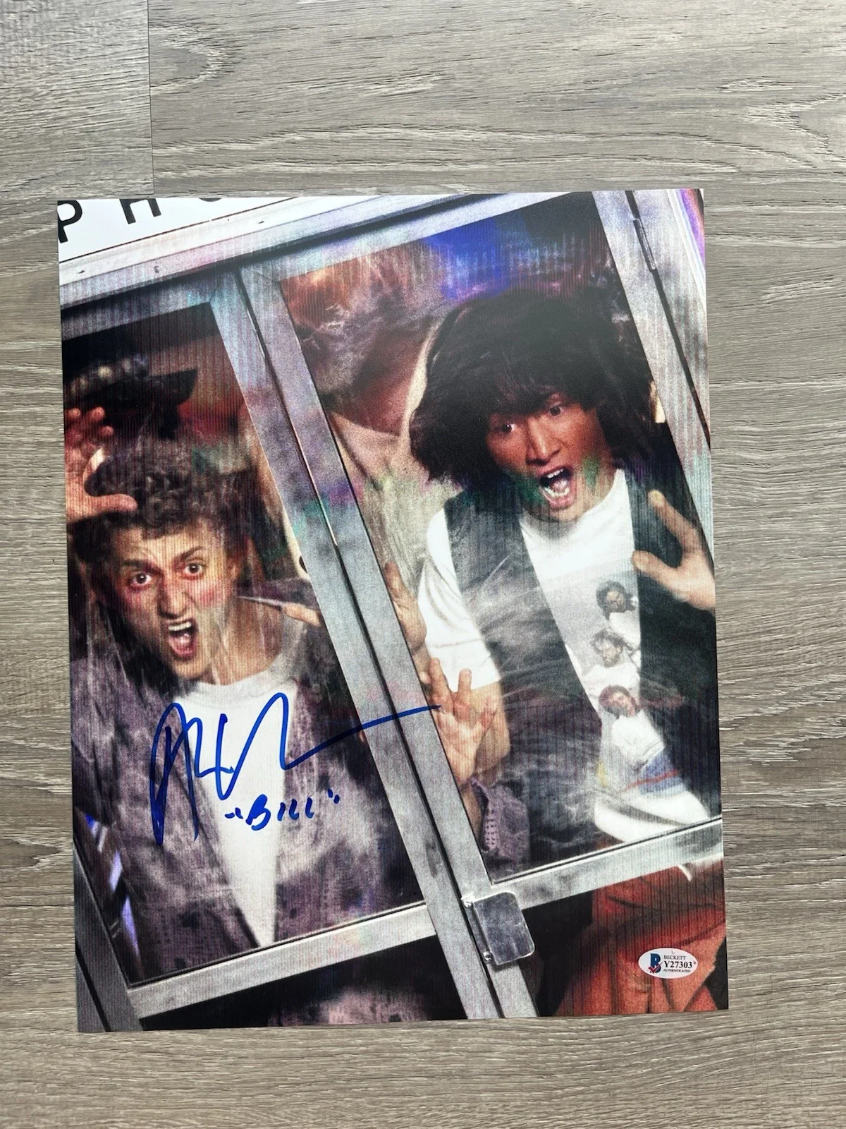Alex Winter — Alex Winter Signed Bill & Ted 11x14 Photo Beckett COA Excellent Adventure, image 2