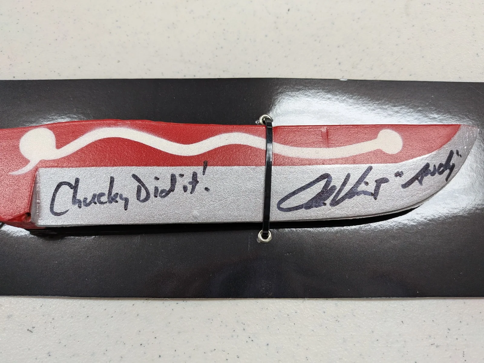 ALEX VINCENT Signed PROP KNIFE Autograph Andy in Child's Play 2 JSA Witnessed, изображение 2
