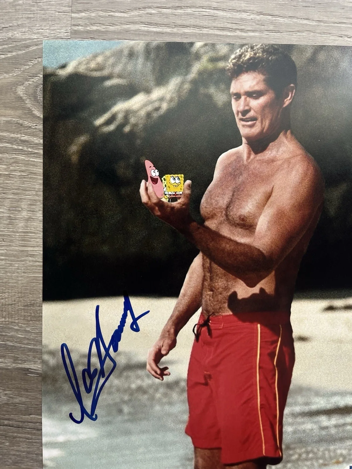 David Hasselhoff — David Hasselhoff Signed SpongeBob 11x14 Photo Beckett COA Baywatch Mitch, изображение 3