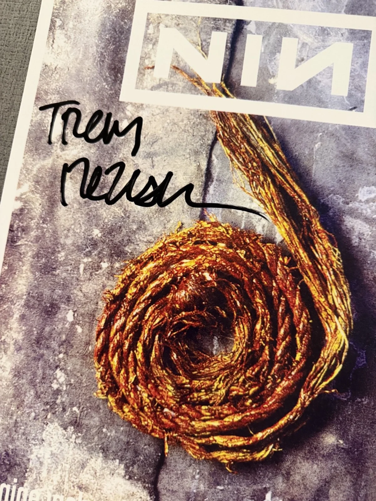 Nine Inch Nails Trent Reznor Hand Signed 11x17 Poster Autograph w/COA -Free Ship, изображение 2