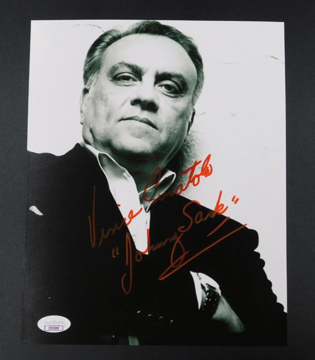 Vincent Curatola — Vincent Curatola Signed/Autographed Sopranos 8x10 Photo JSA
