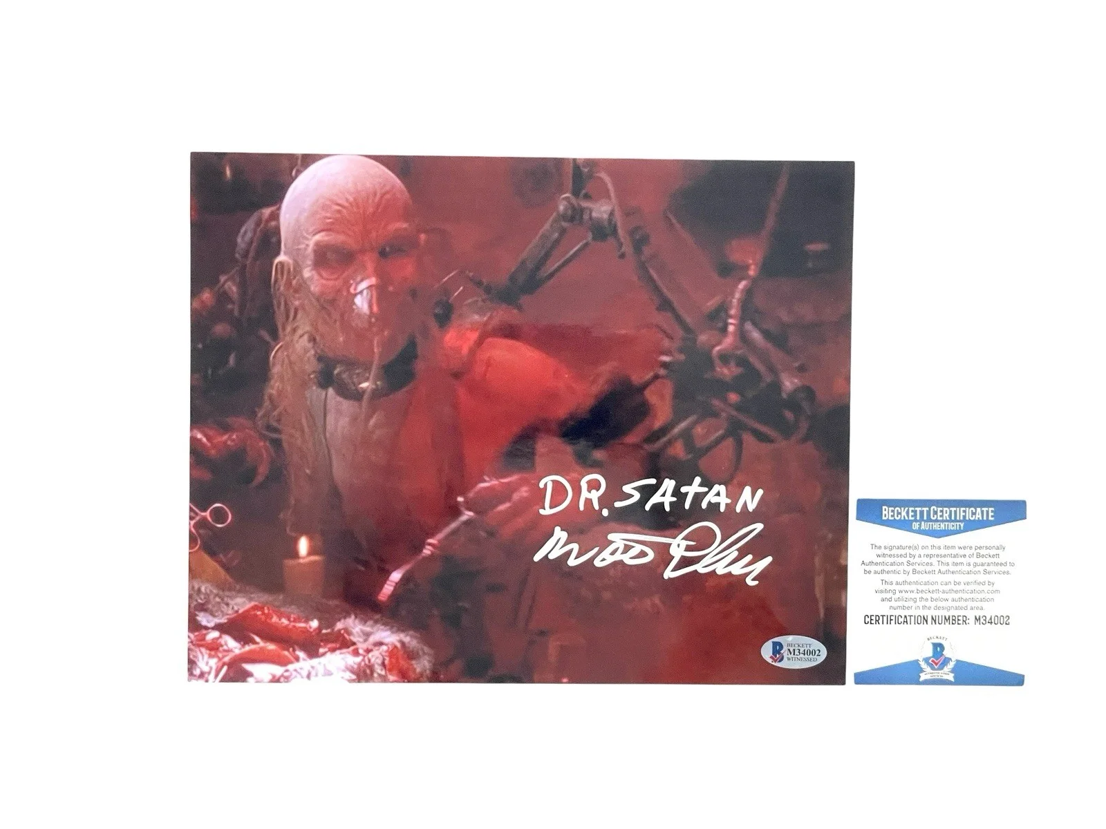 House Of 1000 Corpses Dr. Satan Walter Phelan Signed Horror Movie Photo Beckett, изображение 3