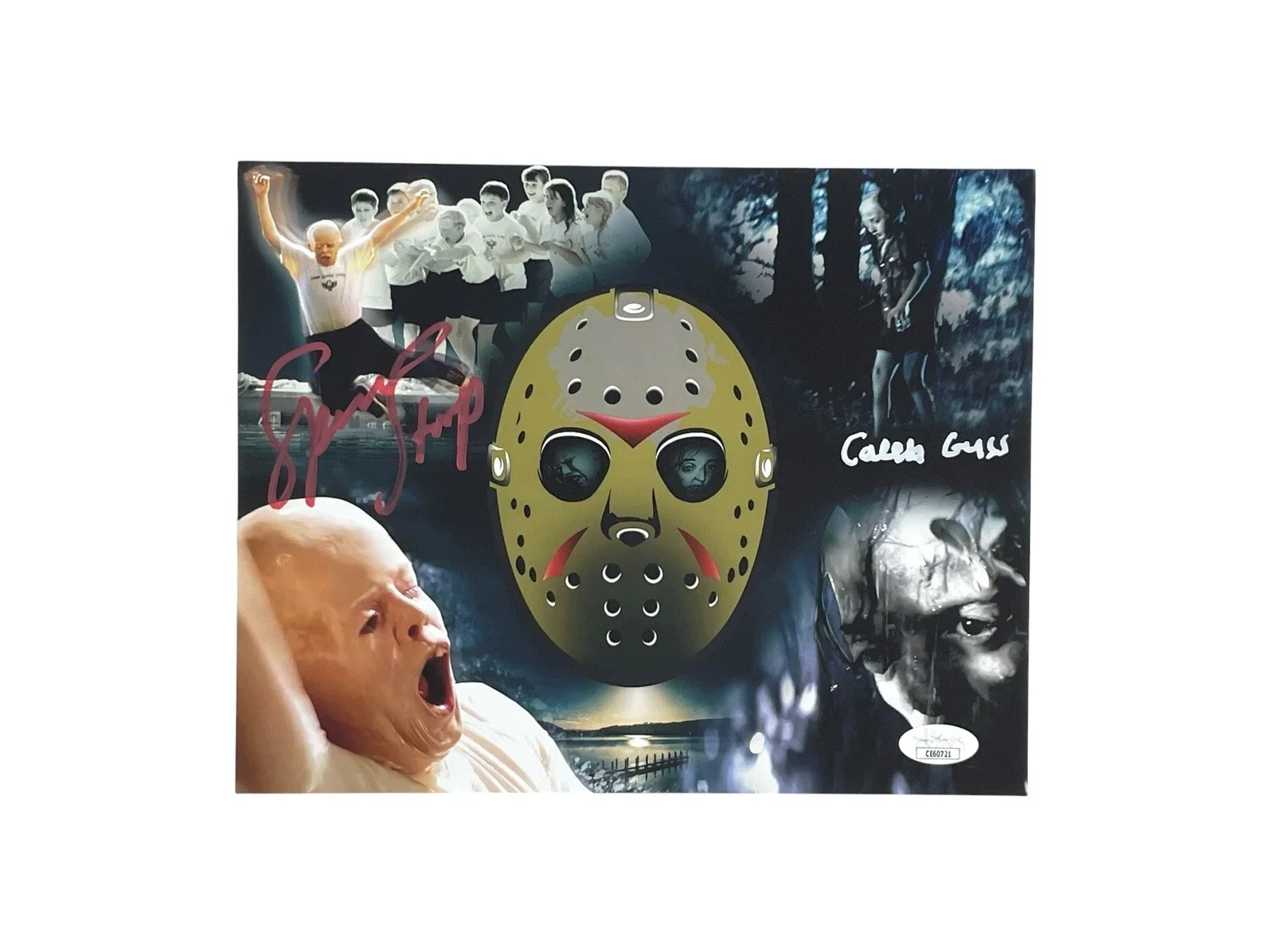Cast — Friday the 13th Signed 8x10 Photo Spencer Stump & Caleb Guss Jason Voorhees JSA, image 2