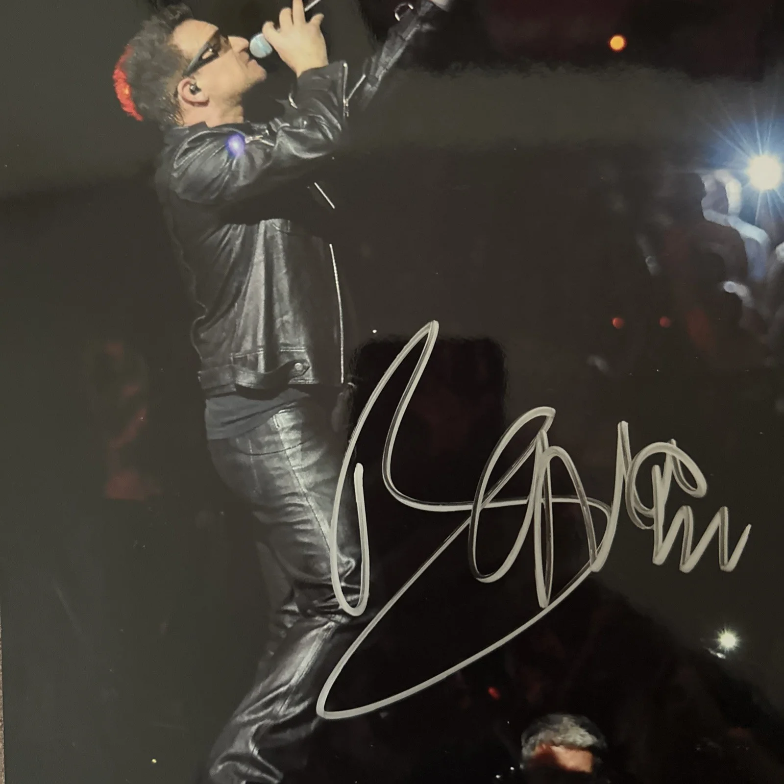 BONO SIGNED AUTOGRAPHED PHOTO U2 LEAD SINGER 8X10 GRAMMY WINNER "END POVERTY", изображение 2