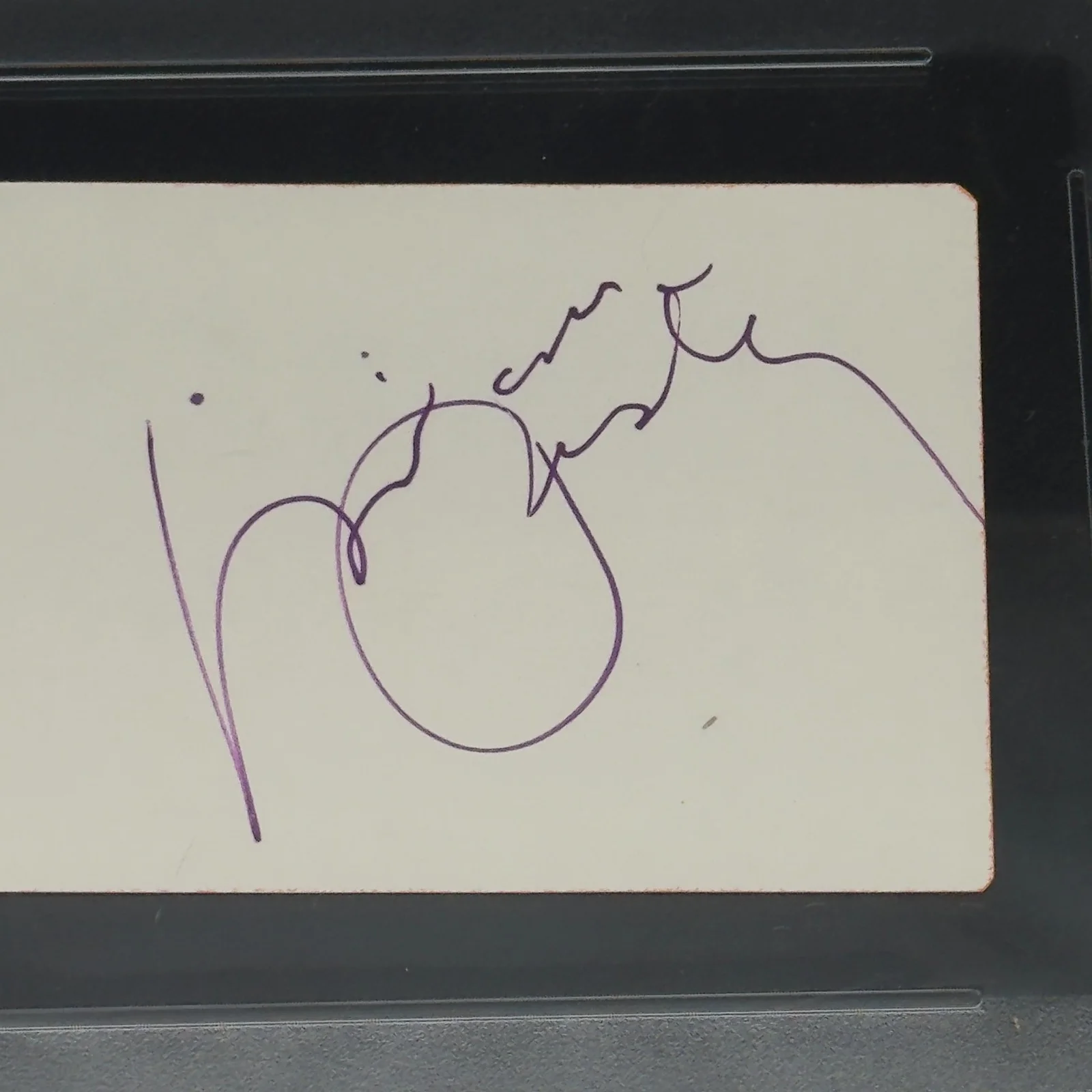 Priscilla Presley — Priscilla Presley Signed Index Card Elvis Slabbed PSA/DNA Authentic Autograph, image 2