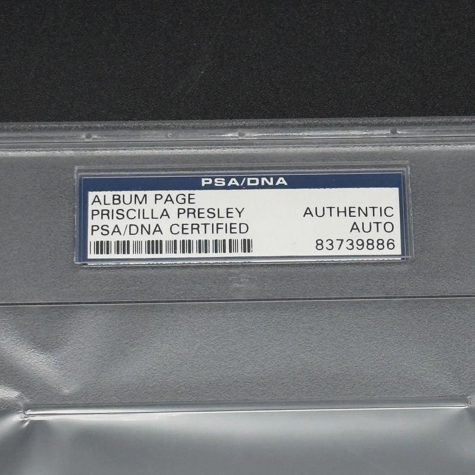 Priscilla Presley — Priscilla Presley Signed Index Card Elvis Slabbed PSA/DNA Authentic Autograph, image 3