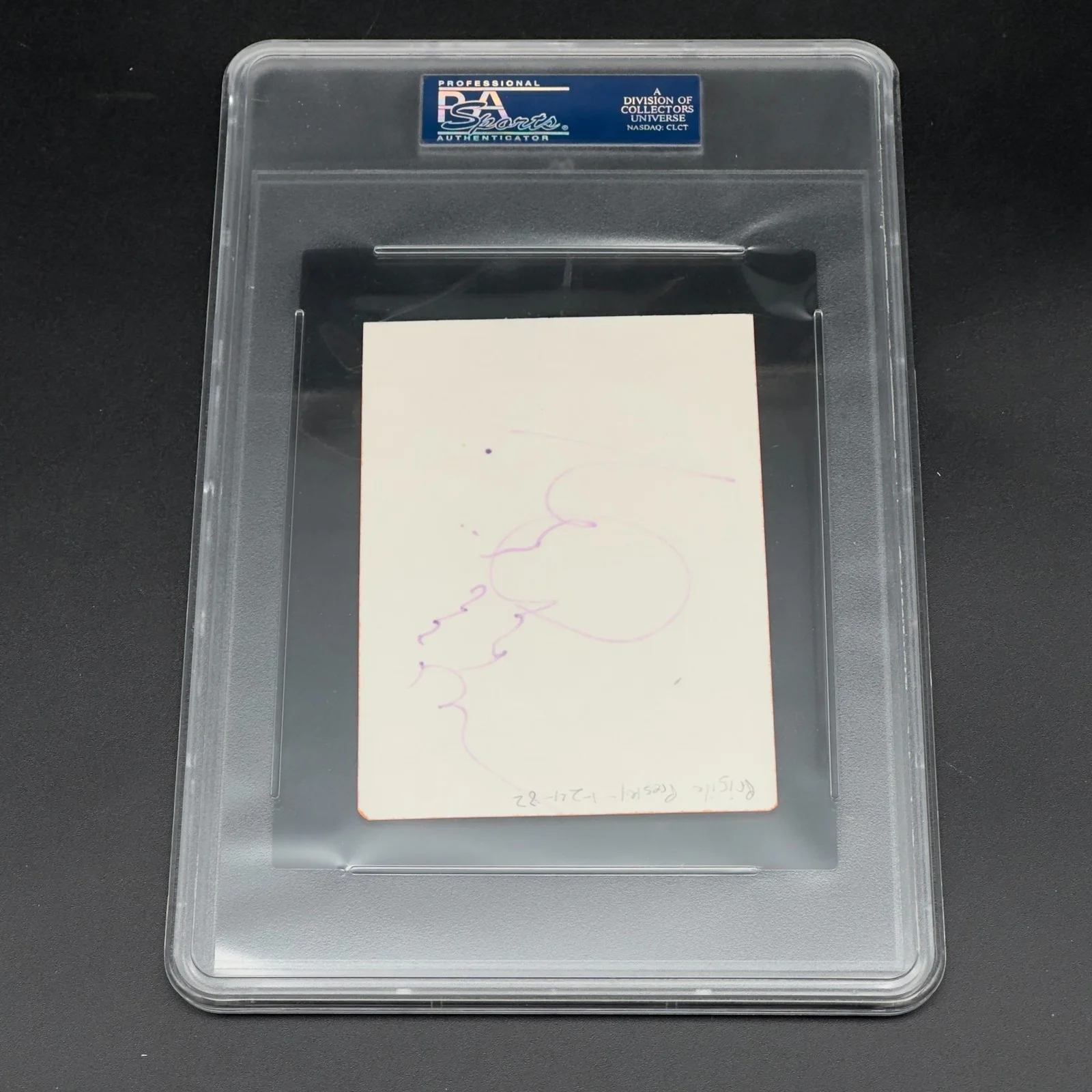 Priscilla Presley — Priscilla Presley Signed Index Card Elvis Slabbed PSA/DNA Authentic Autograph, image 4