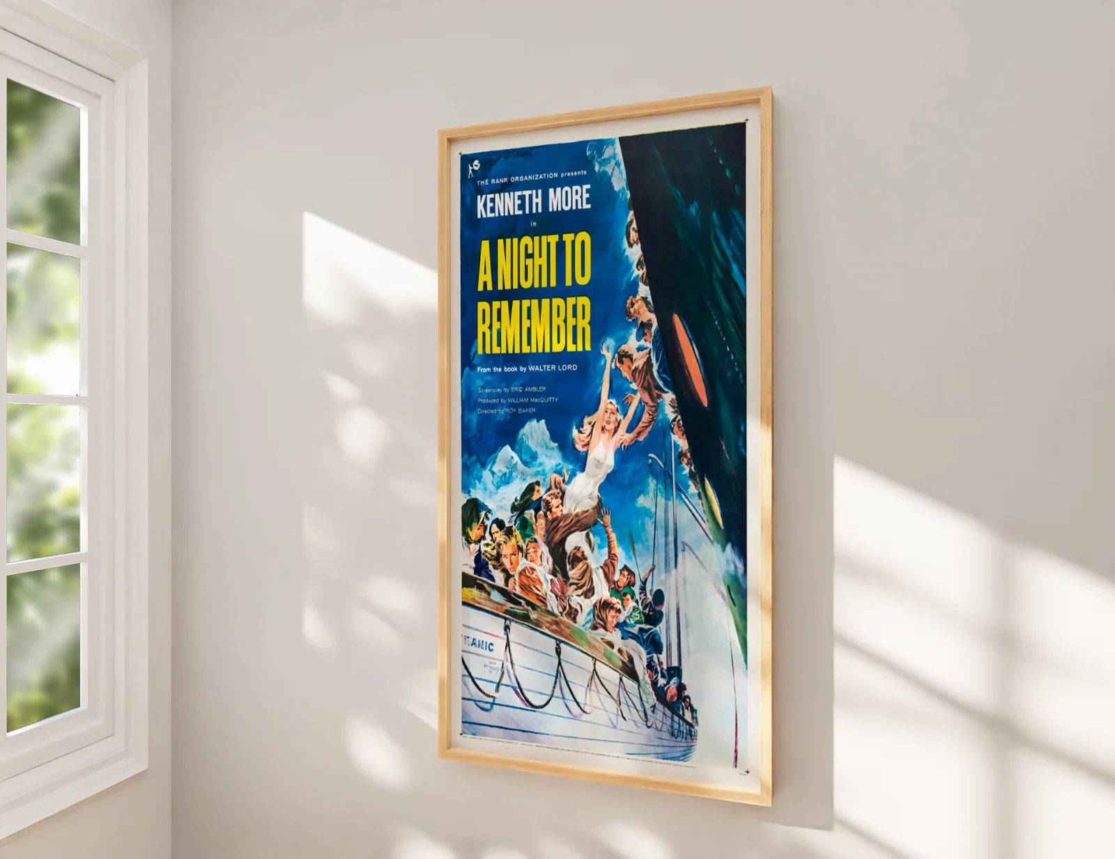 A Night to Remember - 1958 Titanic Adventure Restored 27.2" x 41" US One Sheet, изображение 2