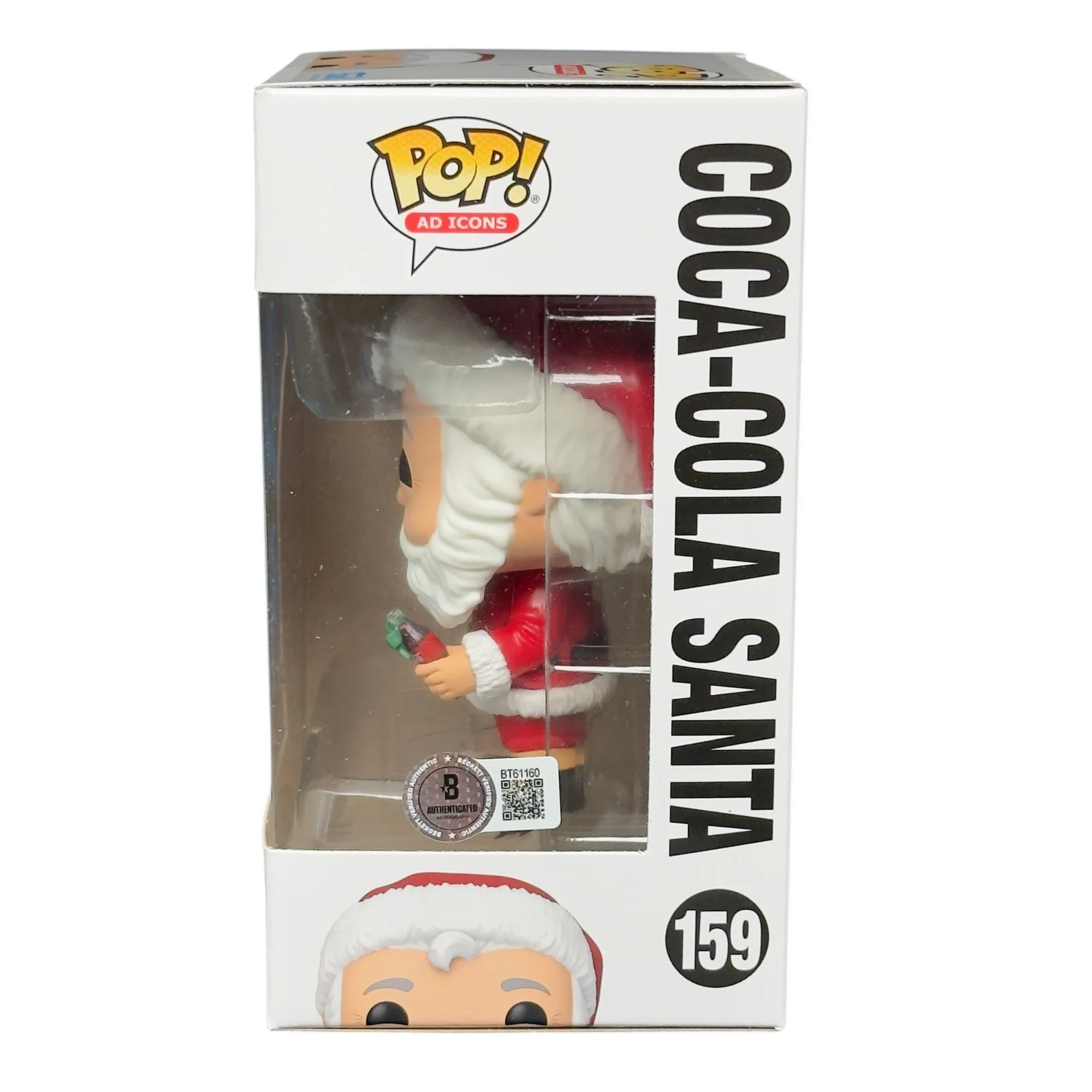 Billy Bob Thornton — Billy Bob Thorton Signed Coca Cola Bad Santa Funko Pop 159 Autograph Beckett, изображение 2