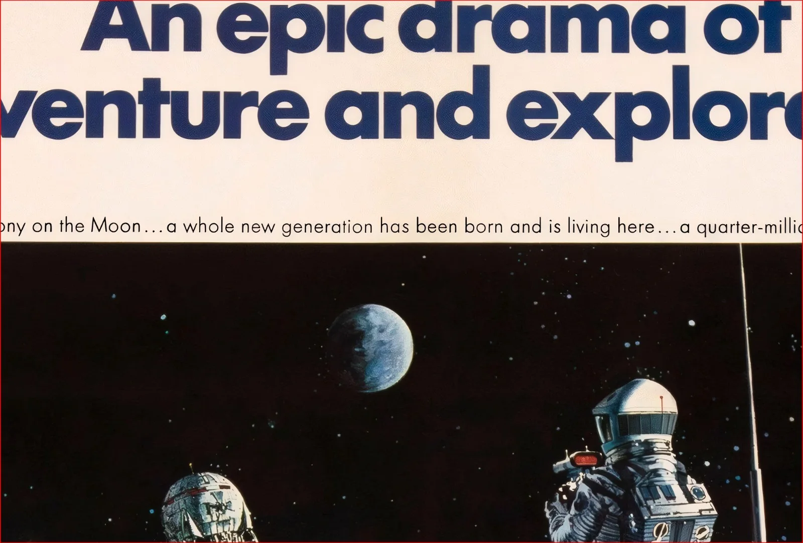 2001: A Space Odyssey - 1968 Sci-Fi/Adventure Restored 27.2" x 41" US One Sheet, image 4