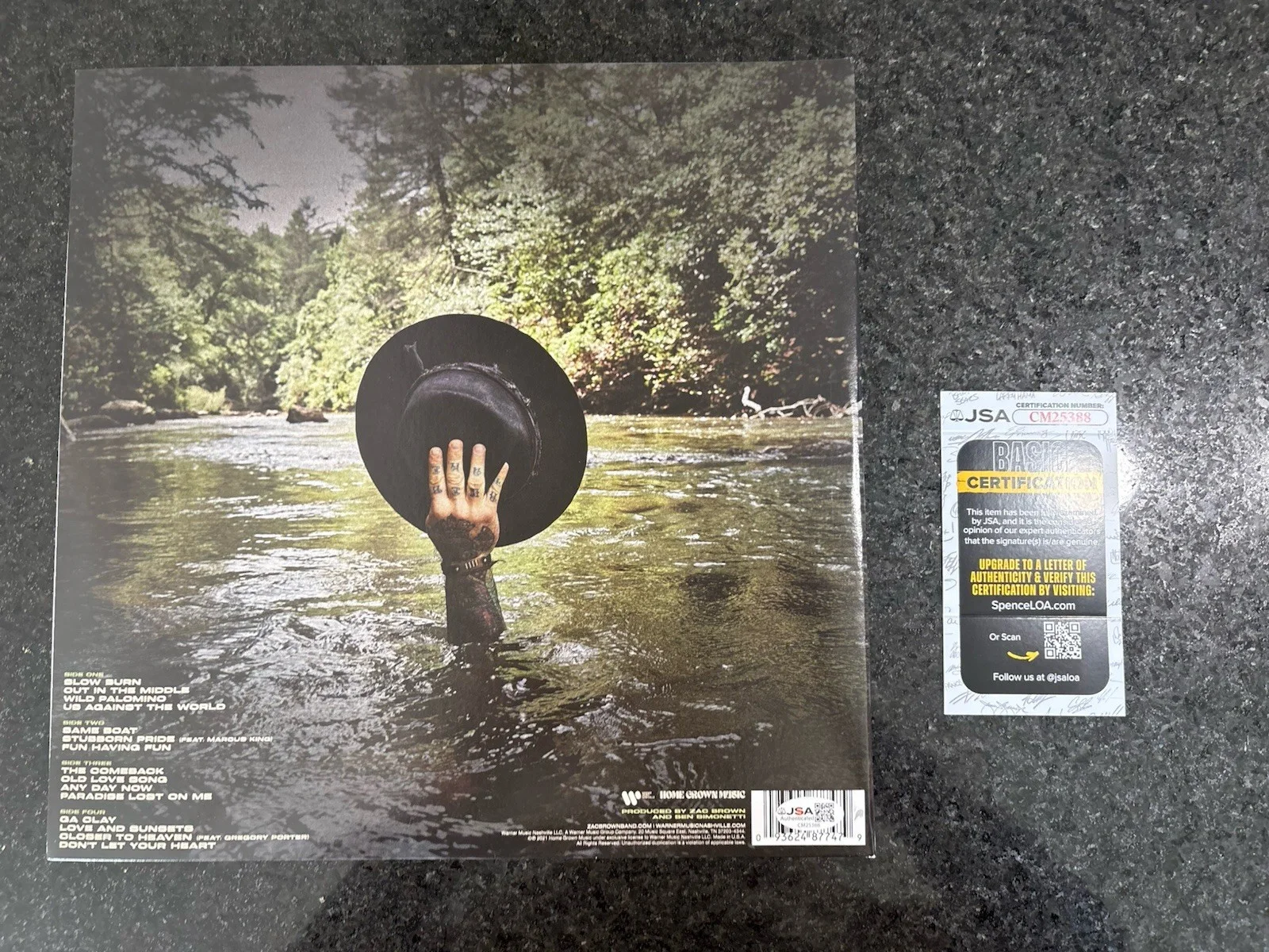 Zac Brown Band JSA COA Autographed Signed Album Vinyl The Comeback COUNTRY ROCK, изображение 5