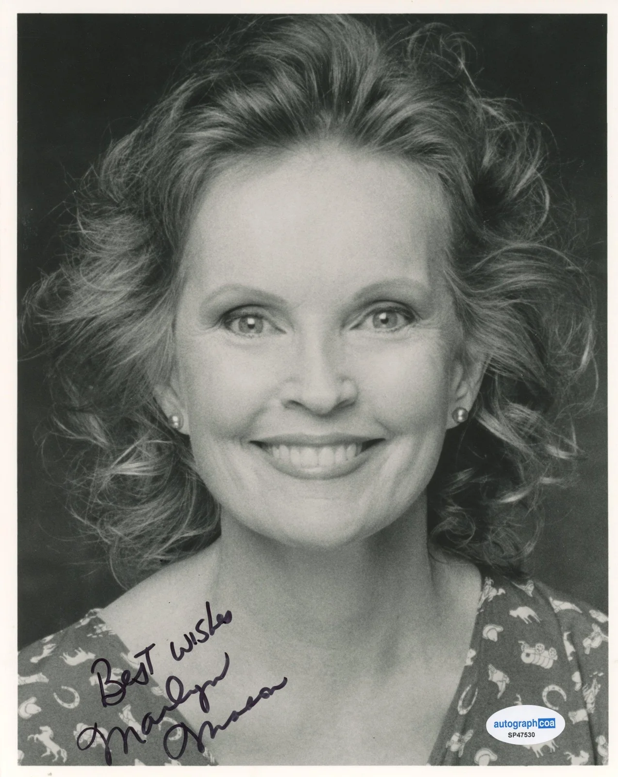 Marlyn Mason — Marlyn Mason "Longstreet" AUTOGRAPH Signed Autographed 8x10 Photo ACOA