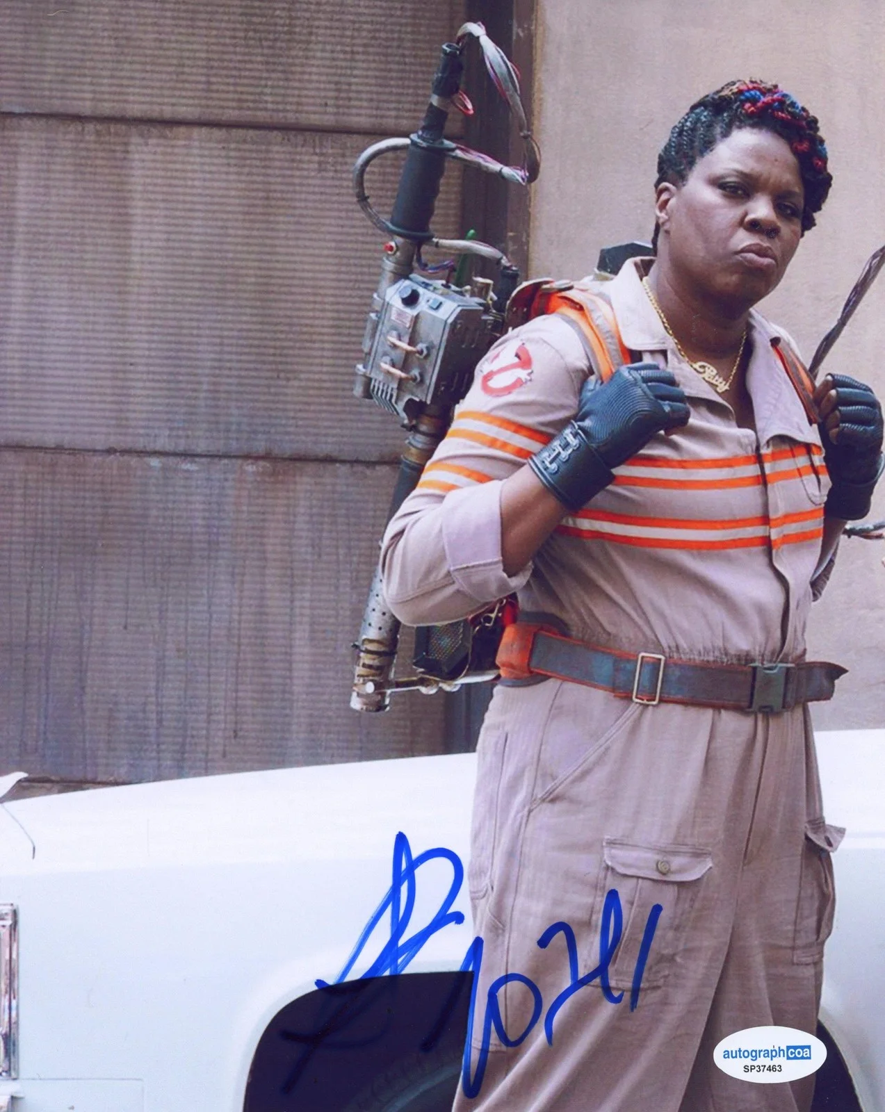 Leslie Jones — Leslie Jones "Ghostbusters" AUTOGRAPH Signed 'Patty Tolan' 8x10 Photo ACOA, image 2