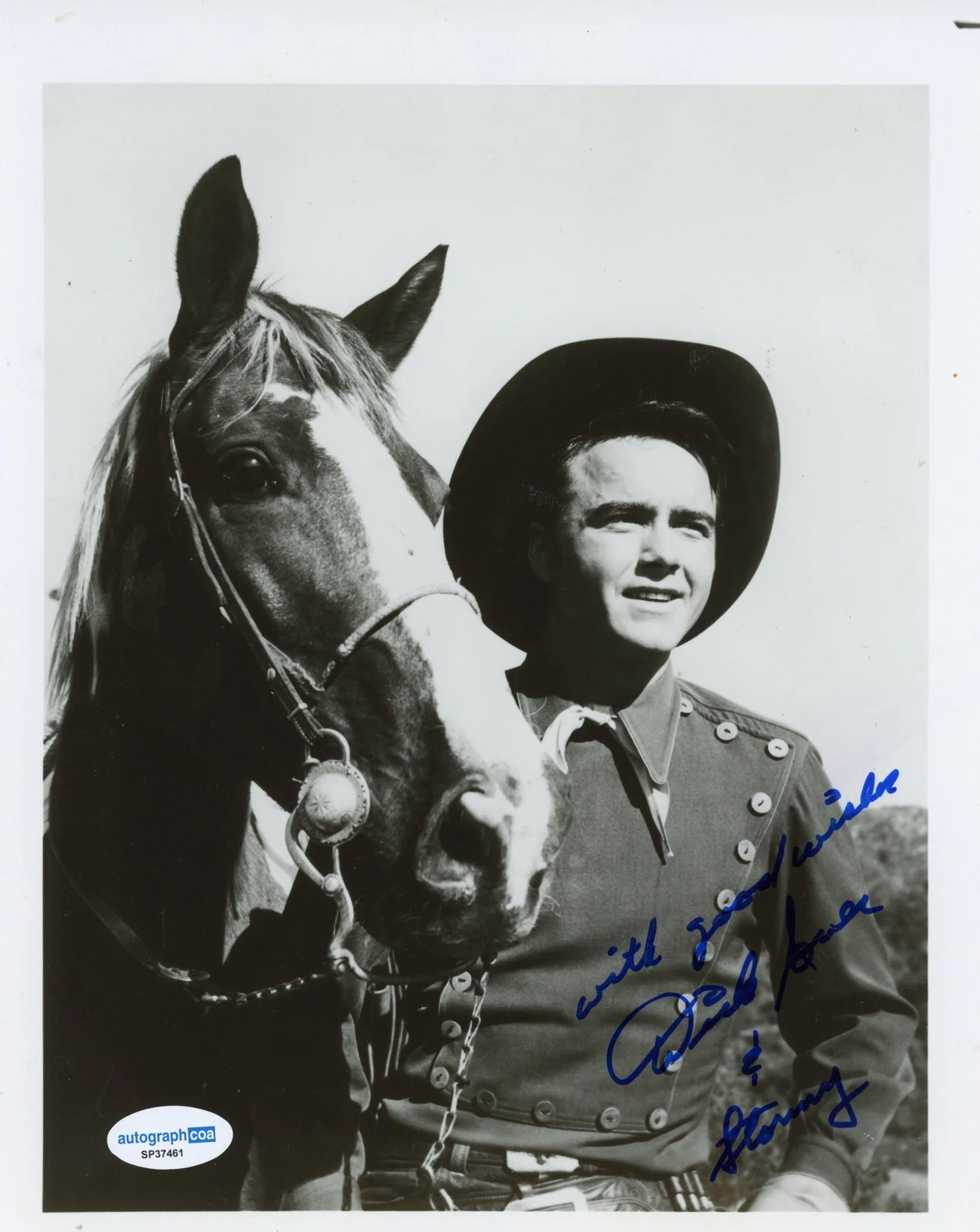Dickie Jones — Dickie Jones "The Range Rider" AUTOGRAPH Signed 'Dick West' 8x10 Photo ACOA, image 2