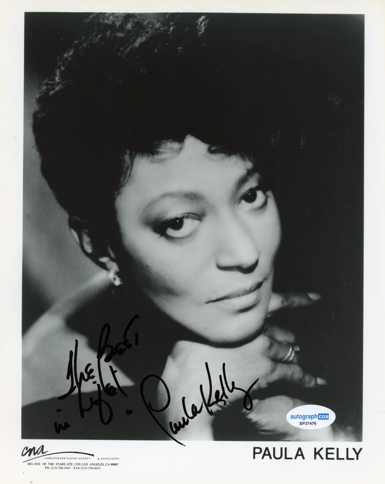 Paula Kelly — Paula Kelly "Sweet Charity" AUTOGRAPH Signed Autographed 8x10 Photo ACOA, изображение 2