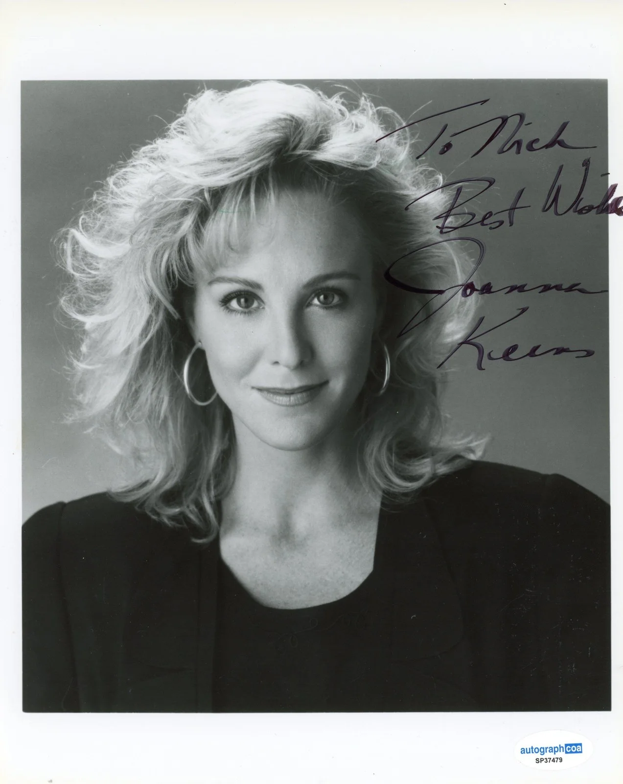 Joanna Kerns — Joanna Kerns "Growing Pains" AUTOGRAPH Signed 8x10 Photo 'To Nick' ACOA, image 2
