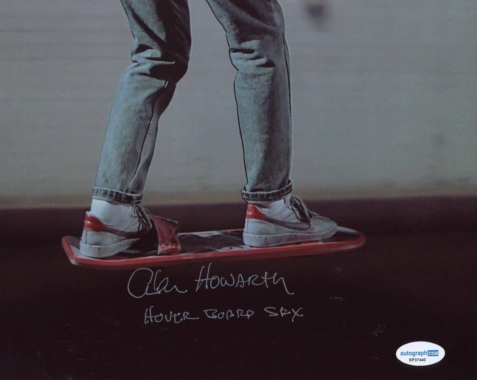 Alan Howarth — Alan Howarth "Back to the Future Part II" SIGNED Hoverboard FX 8x10 Photo B ACOA, image 2