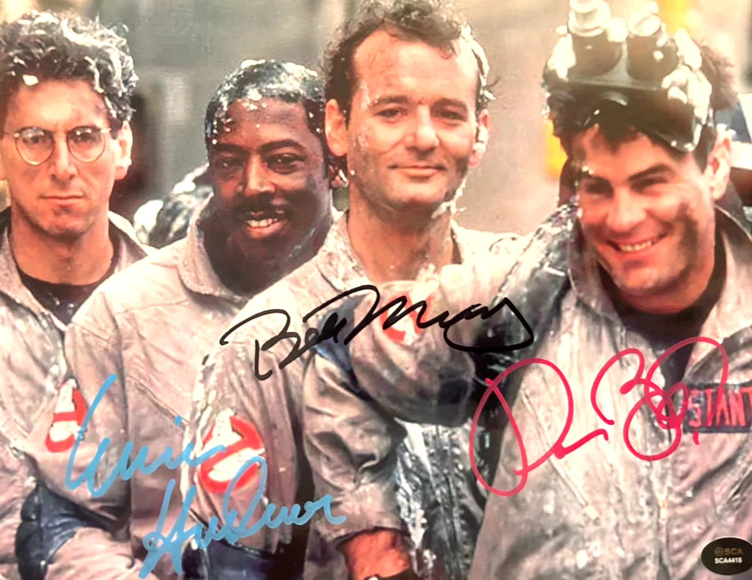 Bill Murray, Dan Aykroyd, Ernie Hudson — GHOSTBUSTERS Cast (3) Signed 8x10" Authentic Original Autographs GENUINE w/COA