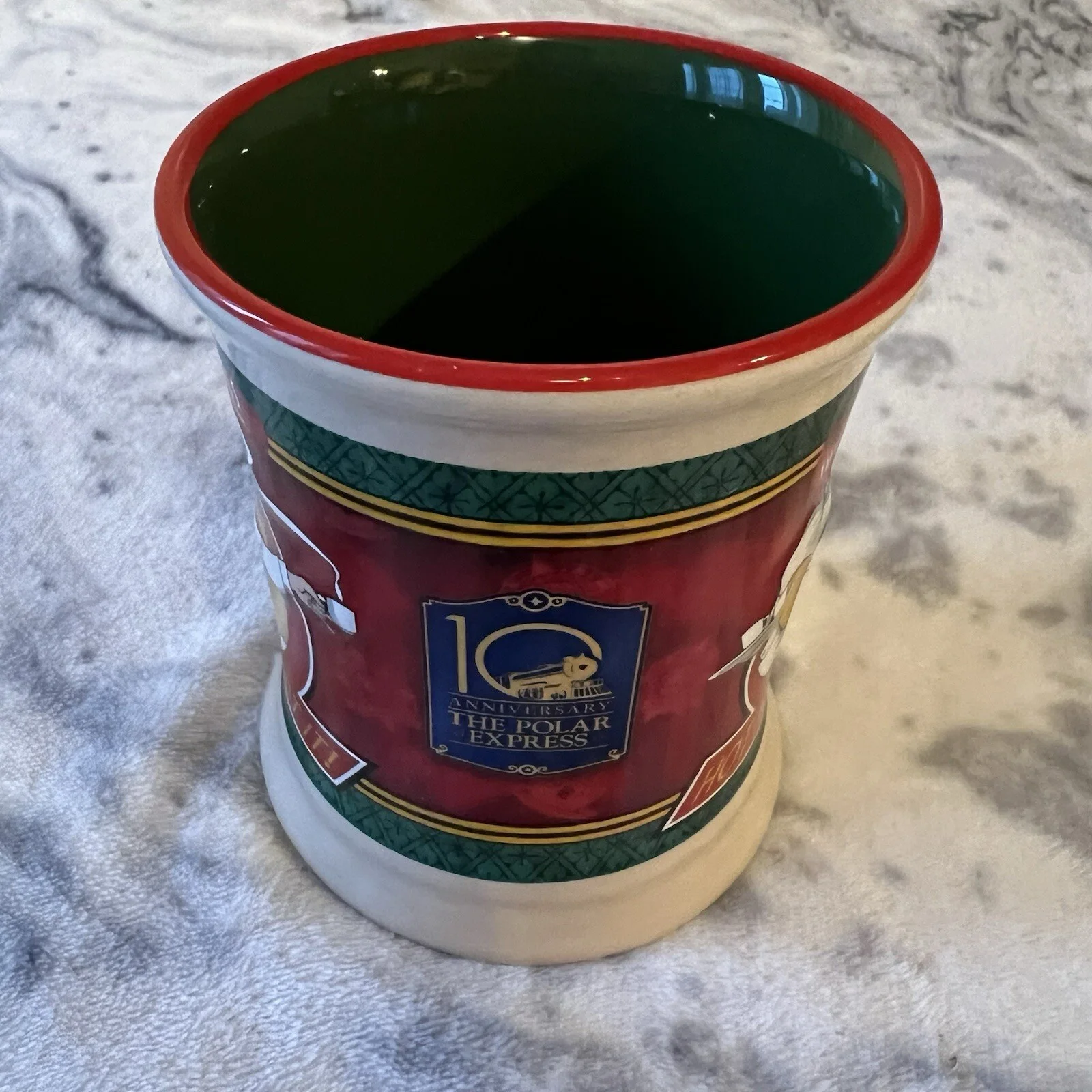 Polar Express Hot Hot Hot Chocolate Mug Warner Bros 3D Embossed Collectable Cup, image 4