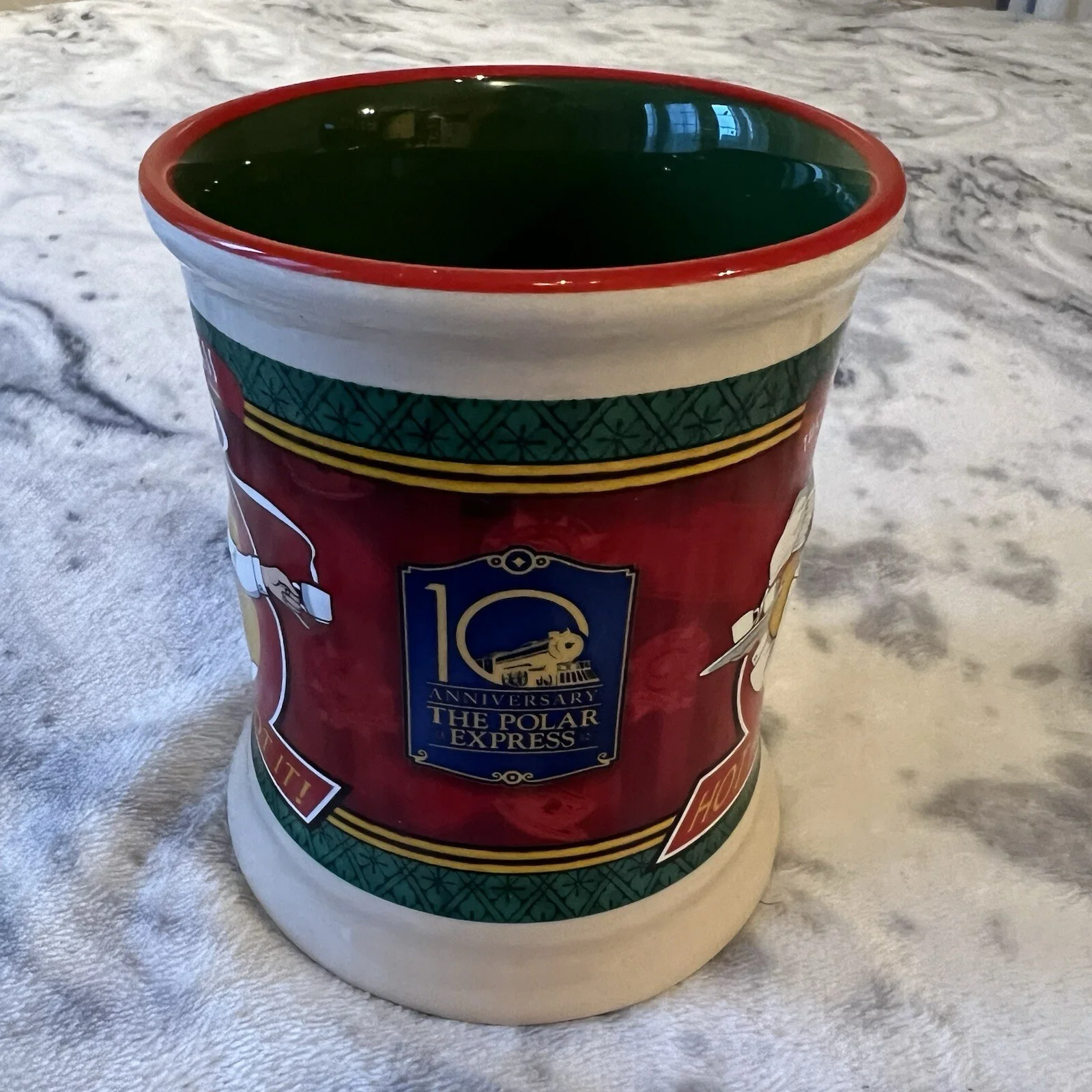 Polar Express Hot Hot Hot Chocolate Mug Warner Bros 3D Embossed Collectable Cup, image 5