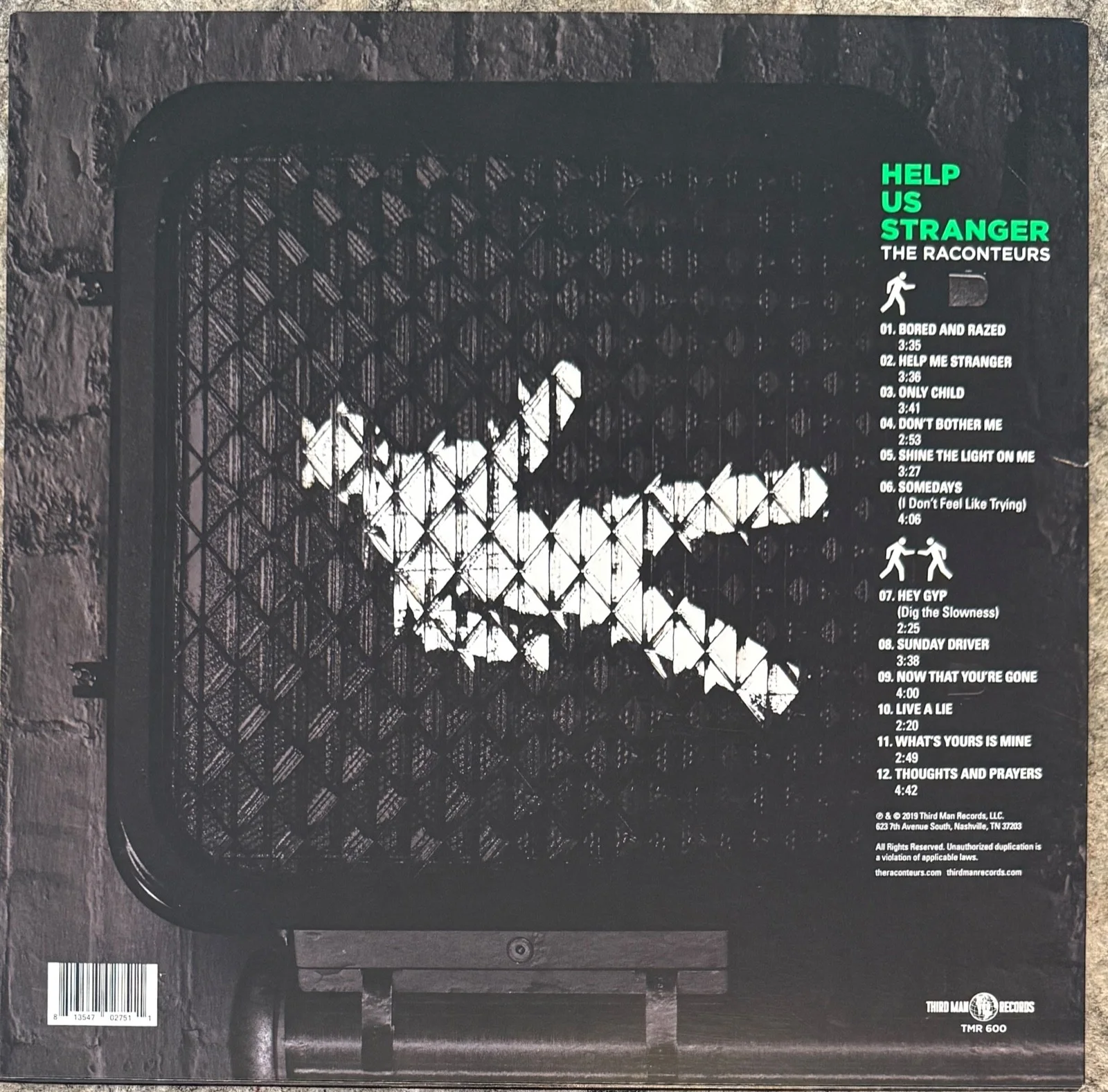 The Raconteurs :fully signed Help Us Stranger autographed Lp vinyl White Stripes, image 3