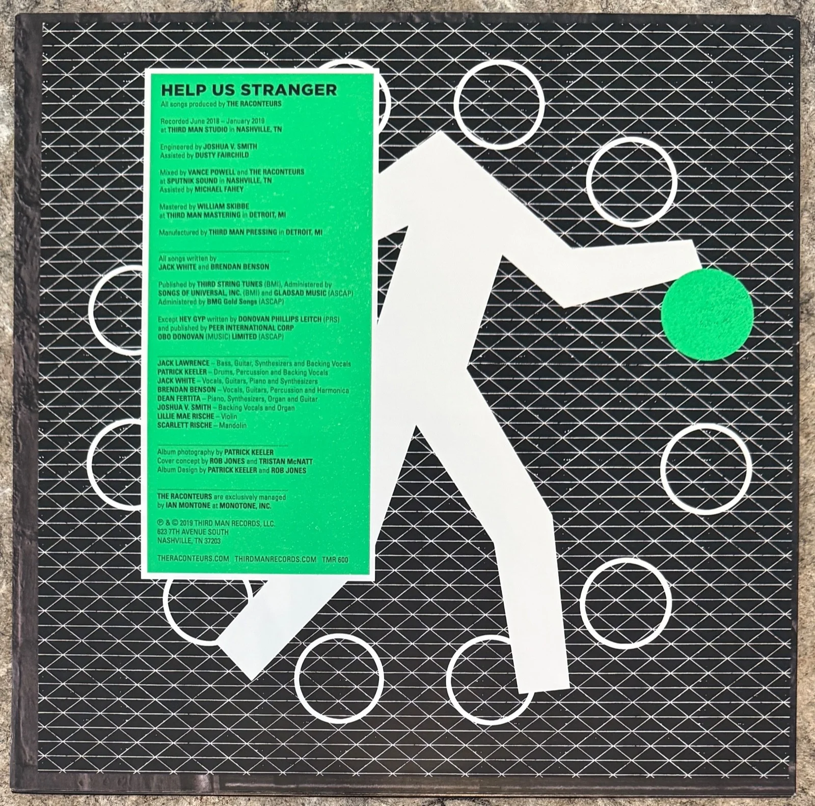 The Raconteurs :fully signed Help Us Stranger autographed Lp vinyl White Stripes, image 4