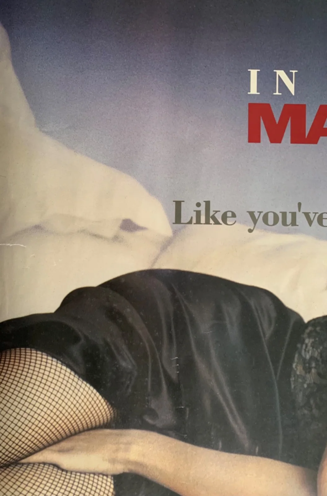 VINTAGE IN BED WITH MADONNA ORIGINAL LARGE FILM POSTER 1991 POP MOVIE UK QUAD, изображение 2