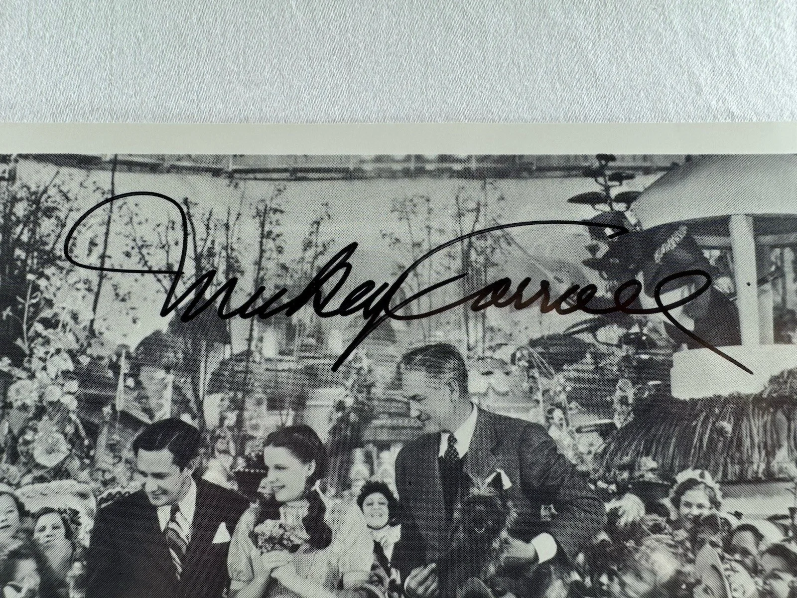 Wizard Of Oz Munchkin Mickey Carroll Autographed 8x10 B/W Photo, изображение 2