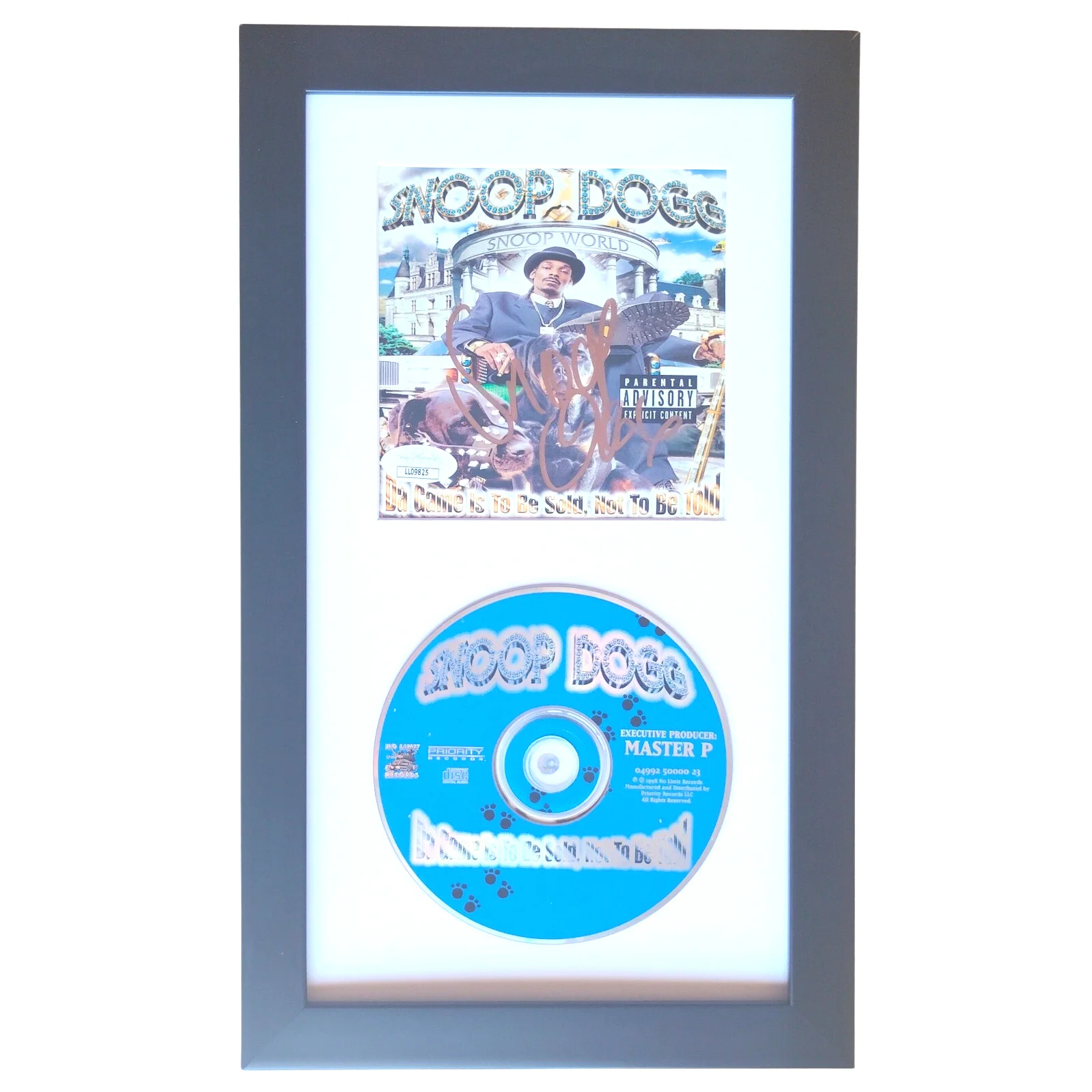 Snoop Dogg — Snoop Dogg Signed Da Game Is To Be Sold Not Told Framed CD JSA COA Hip Hop Auto
