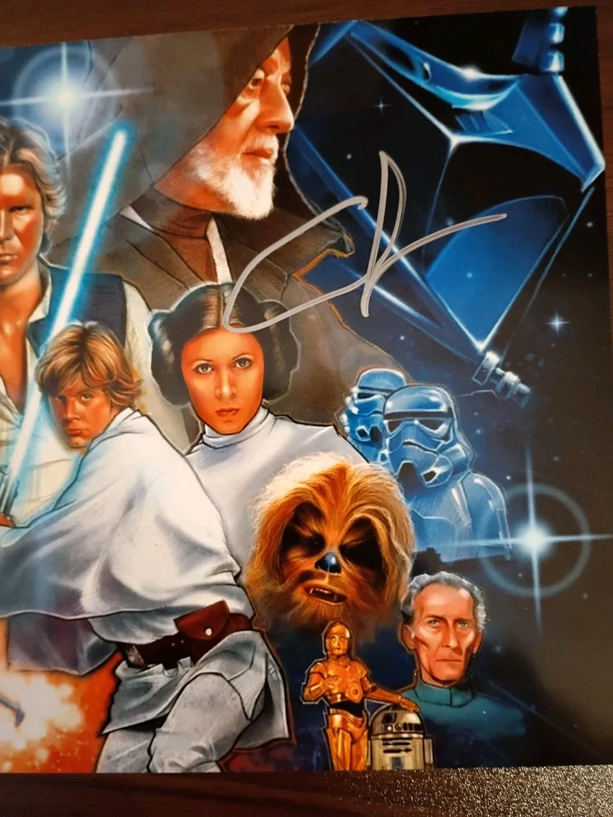 George Lucas — George Lucas Star Wars Signed 8x10 COA W/Matching Numbered Sticker, image 3