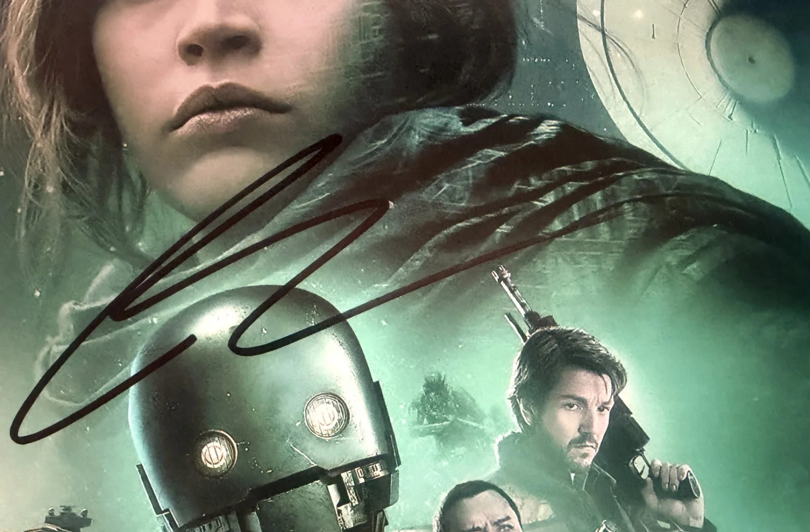 Felicity Jones Star Wars Rogue One signed 8x10 photo read description, image 2