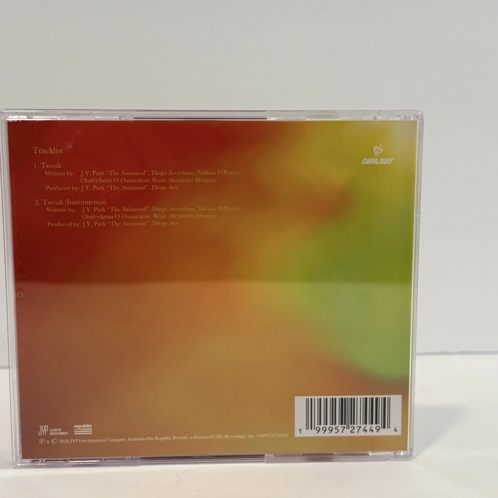 GIRLSET Tweak Single Signed Autographed CD Album Savanna In Person Signing VCHA, изображение 3
