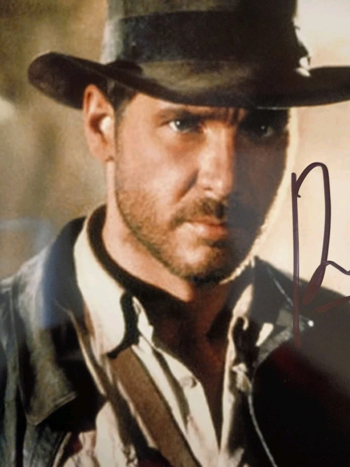 Harrison Ford — Harrison Ford Indiana Jones Signed 8x10 with COA And Matching Sticker, изображение 2