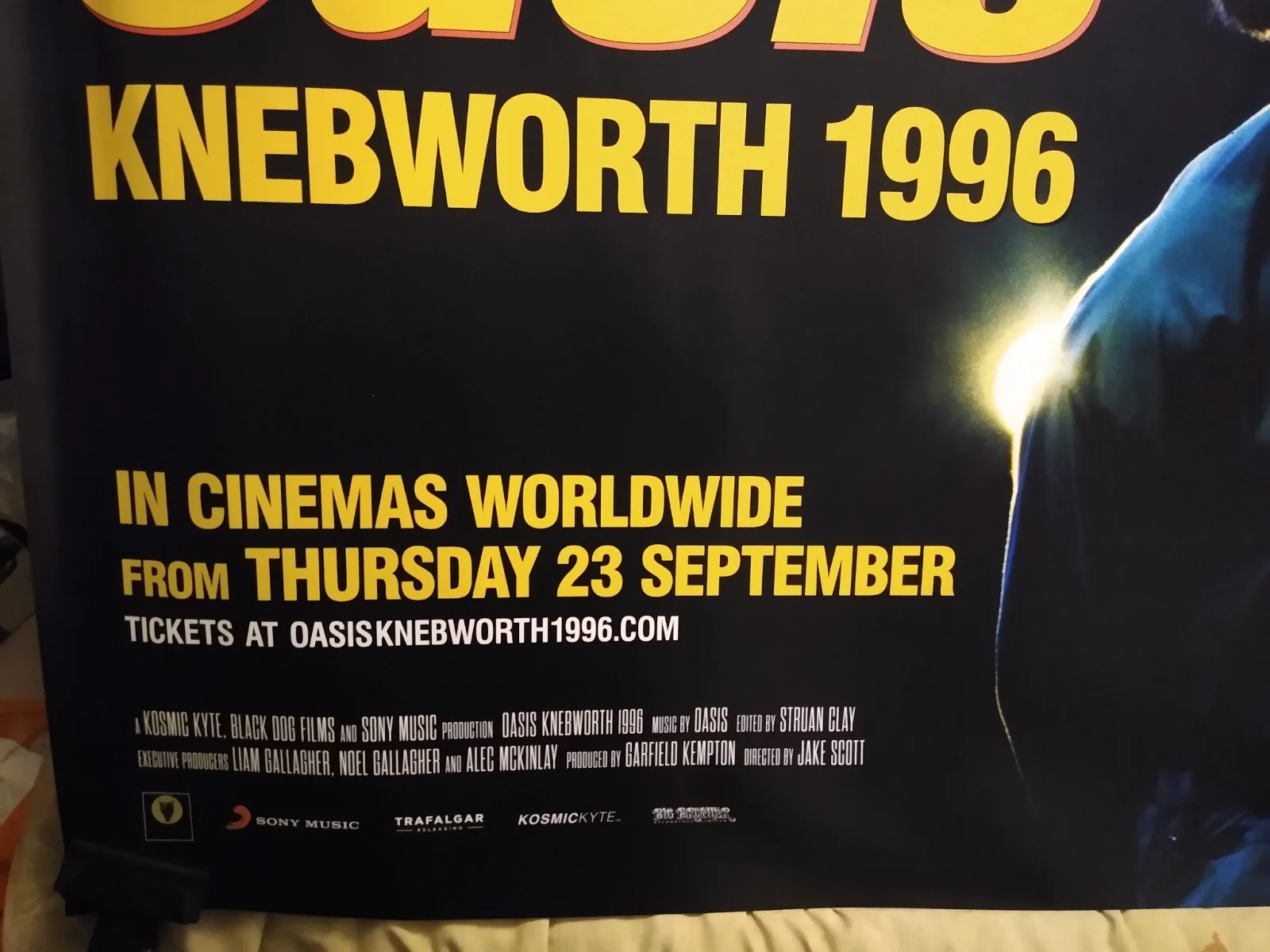 Oasis Live at Knebworth Original Poster Quad Anniversary Cinema Screening, изображение 5