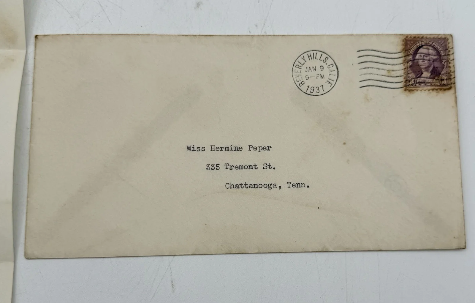 Nelson Eddy 1937 Signed Letter w/Envelope Sent to My Grandmother., изображение 3