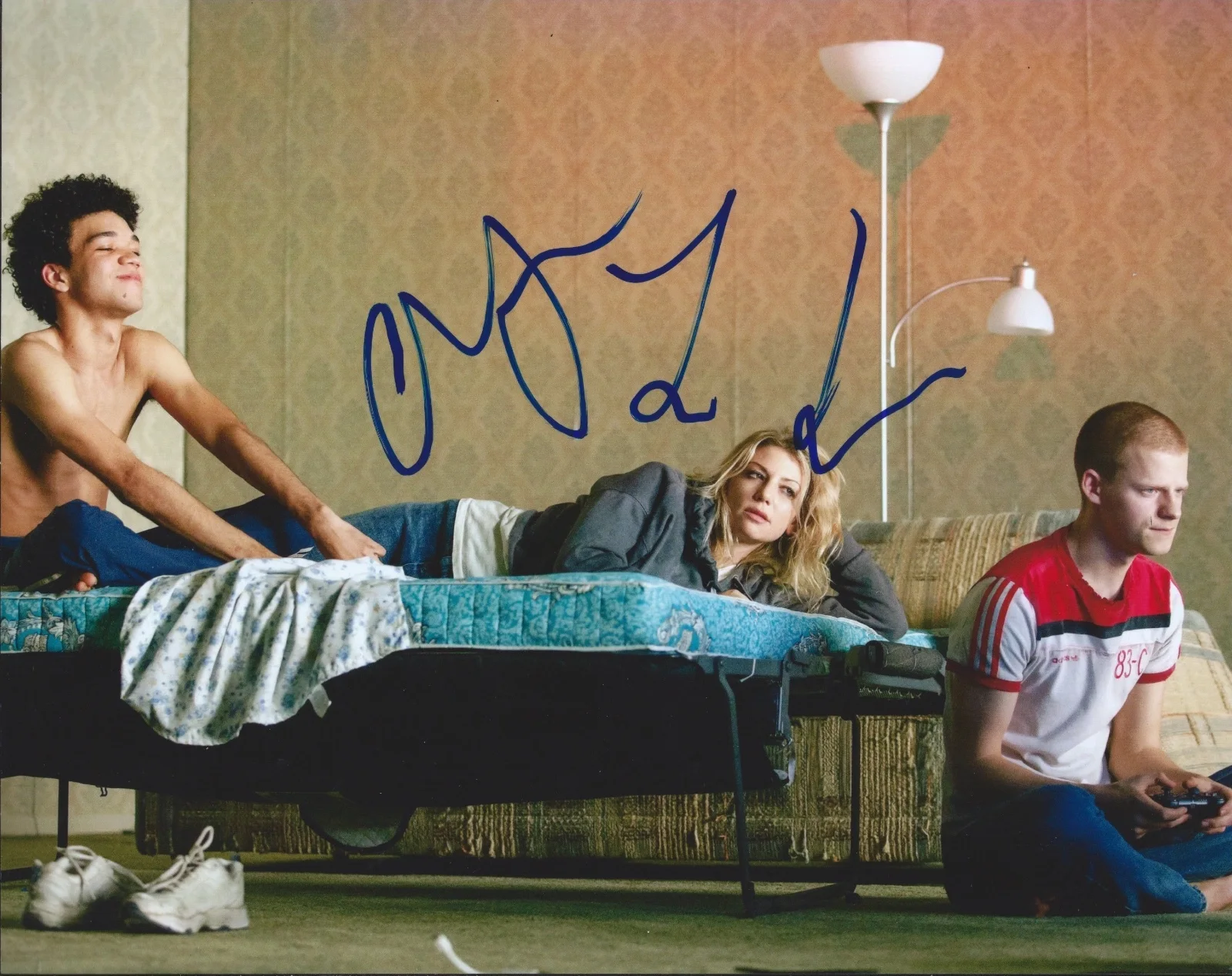 Lucas Hedges — Lucas Hedges & Ari Graynor signed YEN 8x10 Photo Proof - Manchester By The Sea