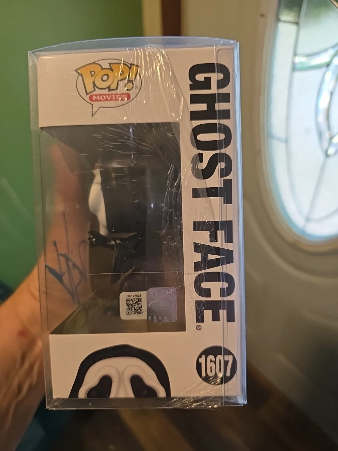 Dave Sheridan — Funko Pop 1607 Ghost Face Signed Dave Sheridan Scary Movie w/OCCM COA In Case, изображение 4