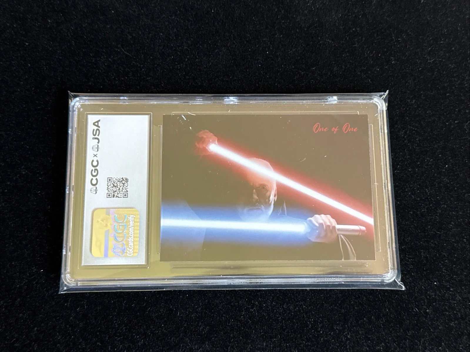 Christopher Lee signed Cut Custom Trading Card JSA CGC Slab Star Wars Auto C5987, image 2