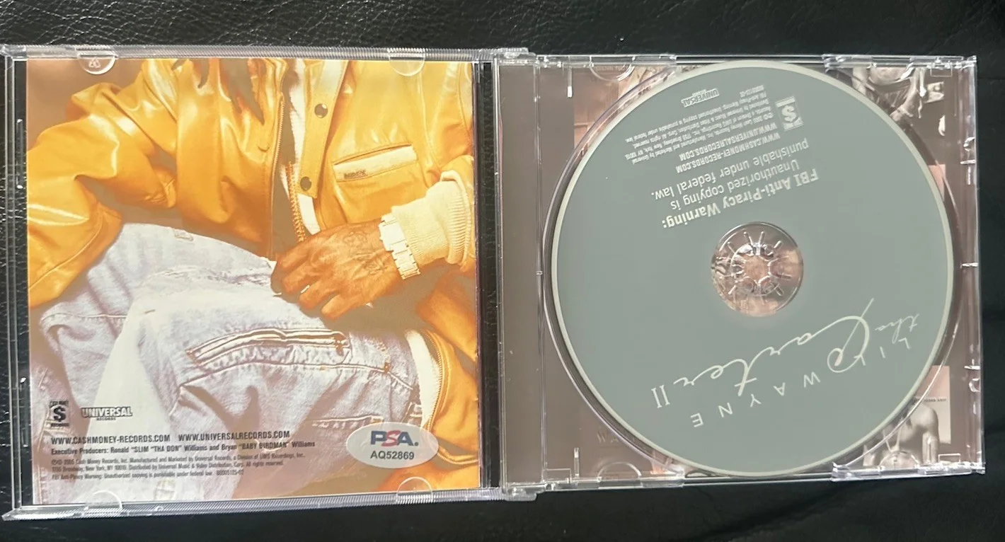 Lil Wayne Signed Tha Carter II CD PSA COA AQ52869, image 2